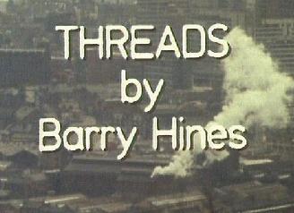 The opening titles of the film, with Sheffield in the background.