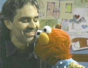 Bocelli and Elmo