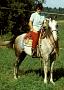 Jayne and her trusty steed 1970