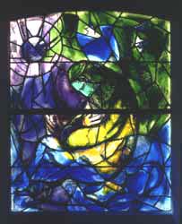 Jeremiah by Marc Chagall, stained glass
