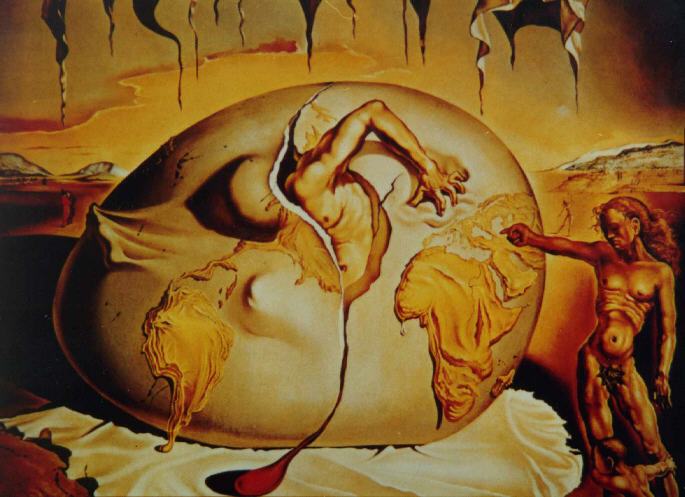 "the birth of the New Man" by Salvador Dali