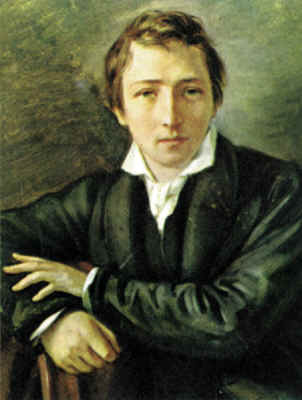 portrait of Heine by Moritz Oppenheim, 1831