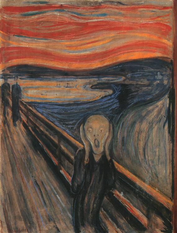 "the Scream" by Edvard Munch