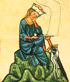 Walther, from 12th century German manuscript