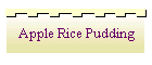 Apple Rice Pudding