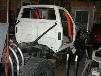 Six Point roll cage completed - click for larger image (79kb)