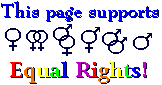 This Page Supports Equal Rights