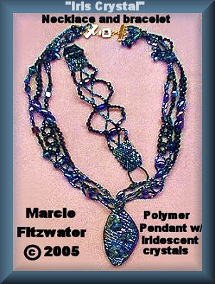 polymer necklace and bracelet