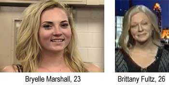blondies.jpg Bryelle Marshall, 23; Brittany Fultz, 26