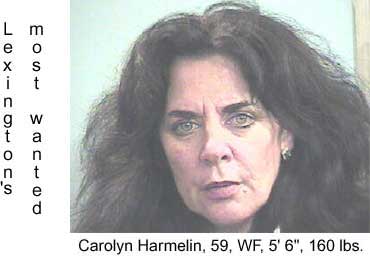 Lexington's most wanted: Carolyn Harmelin, 59, WF, 5'6", 160 lbs