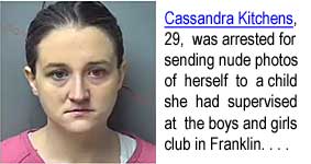 cassandr.jpg Cassandra Kitchens, 29, was arrested