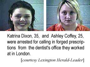 Dental girls Katrina Dixon & Ashley Coffey