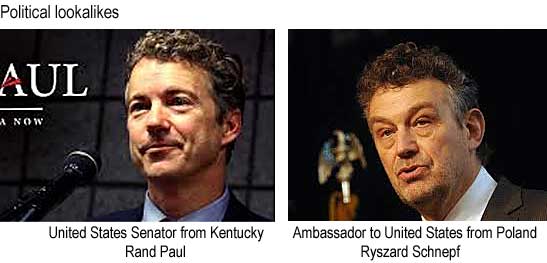 Political lookalikes: United States Senator from Kentucky Rand Paul, Ambassador to United States from Poland Ryszard Schnepf