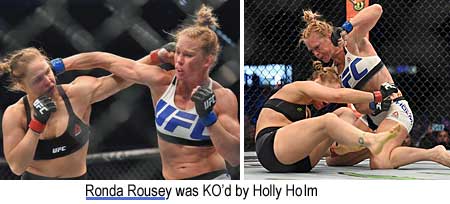 Ronda Rousey was KO'd by Holly Holm