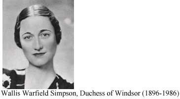 Wallis Warfield Simpson, Duchess of Windsor (1896-1986)