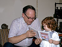 Kim and her Grandpa Clemens