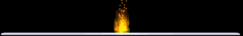 animated divider, flame