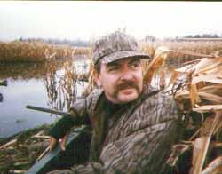 Dr Duck in pit blind