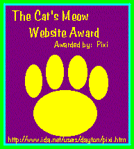 The Cat's Meow Award