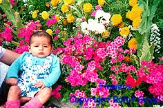Ritika with Flowers