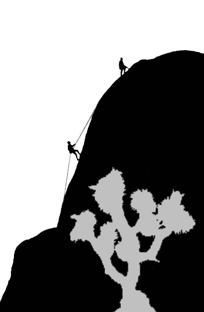 Climbers silhouette