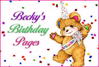 Becky's Birthday Pages