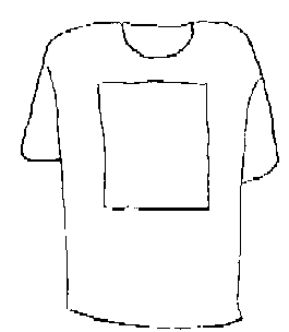 Tshirt w/ square overlay