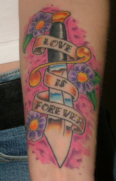 lower arm tattoo. This one on my left forearm is