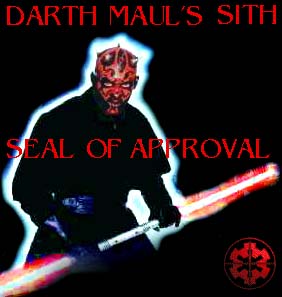 Darth Maul's Sith Seal of Approval
