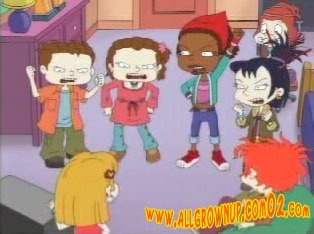 Truth or Consequences: Some of the Rugrats yelling in protest upon seeing that Tommy has filmed some of their worse moments