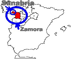 Sanabria está en Zamora y Zamora está en España