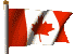 Canadian flag waves HAPPY BIRTHDAY, CANADA!