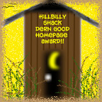 Hillbilly Shack Darn Good Home Page Award