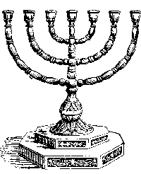 Candlestick representing the seven churches.