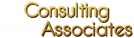 Consulting Associates Gif in gold letters