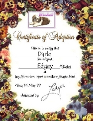 And He Comes With His Very Own Adoption Certificate Too!