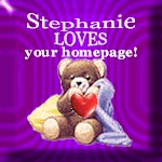 Stephanie LOVES your homepage