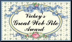 Vickey's Great Web Site Award