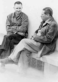 Bertolt Brecht and Lion Feuchtwanger at Villa Aurora, DHM.