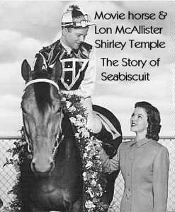 Lon McAllister, Shirley Temple and movie horse