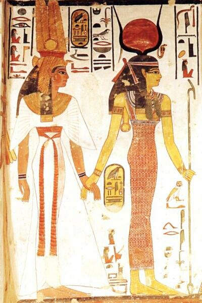Isis Leading Queen Nofretari, Egypt, c. 1300 b.c.e.