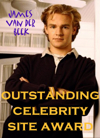 James van der Beek outstanding celebrity award