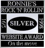 Ronnie's Rock 'N' Rollin' Website Award