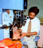 Dr. Mahipal S Sachdev performing Excimer Laser
