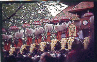 The parasol changing ceremony