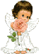 animated baby angel with rose