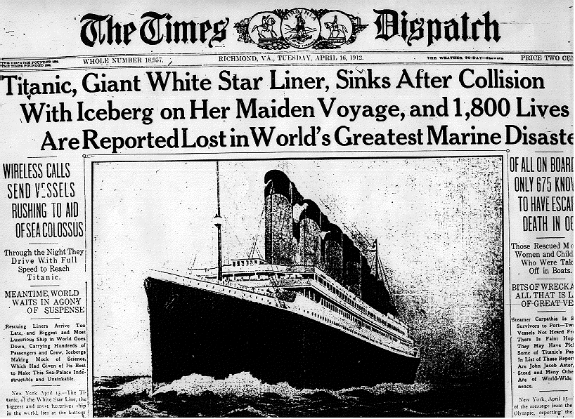 Newspaper Articles Reporting The Sinking