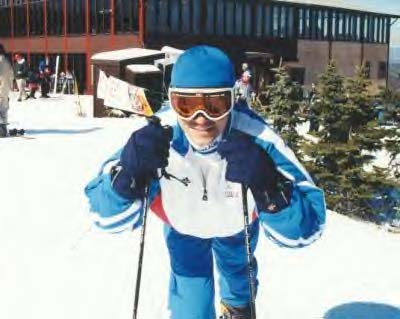 Evgeny on skis in Pennsylvania