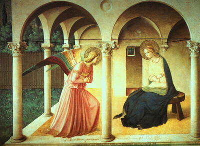 Fra Angelico,The Annunciation, late 1430s