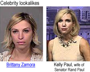zamopaul.jpg Celebrity lookalikes: Brittany Zamora; Kelly Paul, wife of Senator Rand Paul